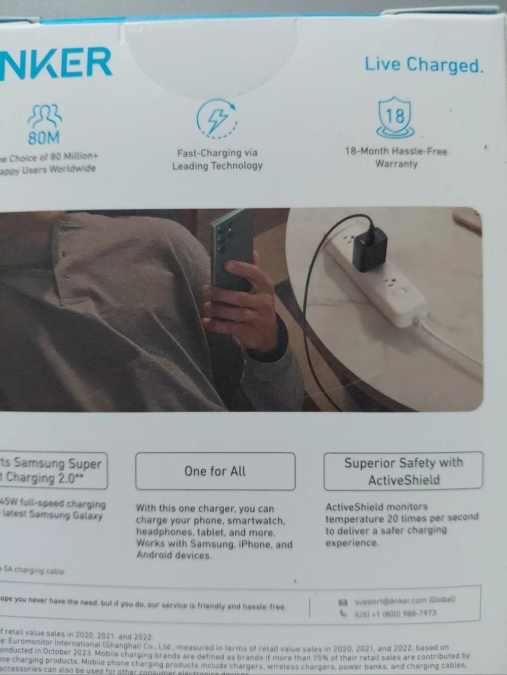 Anker 45W USB-C Fast Charger - Black